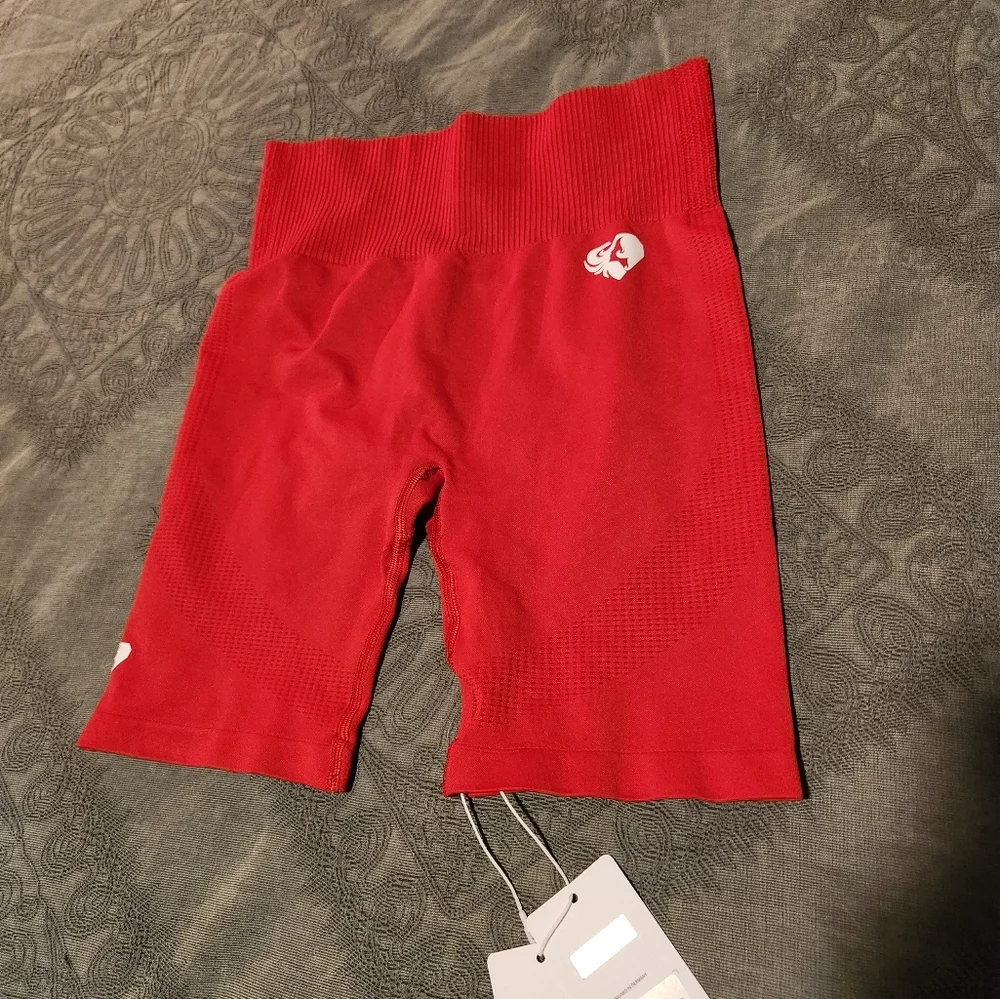 Red Power Seamless Bike Shorts WOMENS BEST - Picture 3 of 10